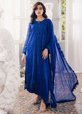 Ensembles By Azure Embroidered Chiffon 3 Piece Unstitched Suit AZU24EF ES-052 IRIS CHARM